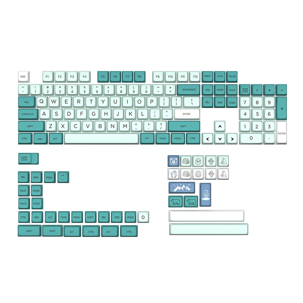 DNDKB 기계식 키보드 승화 PBT 키캡 XDA DSA 원본 MDA 빙산 키캡