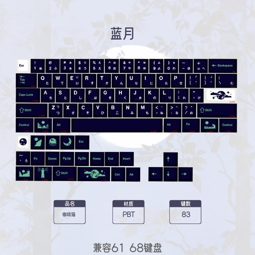 XDA-高度PBT键帽五面热升华