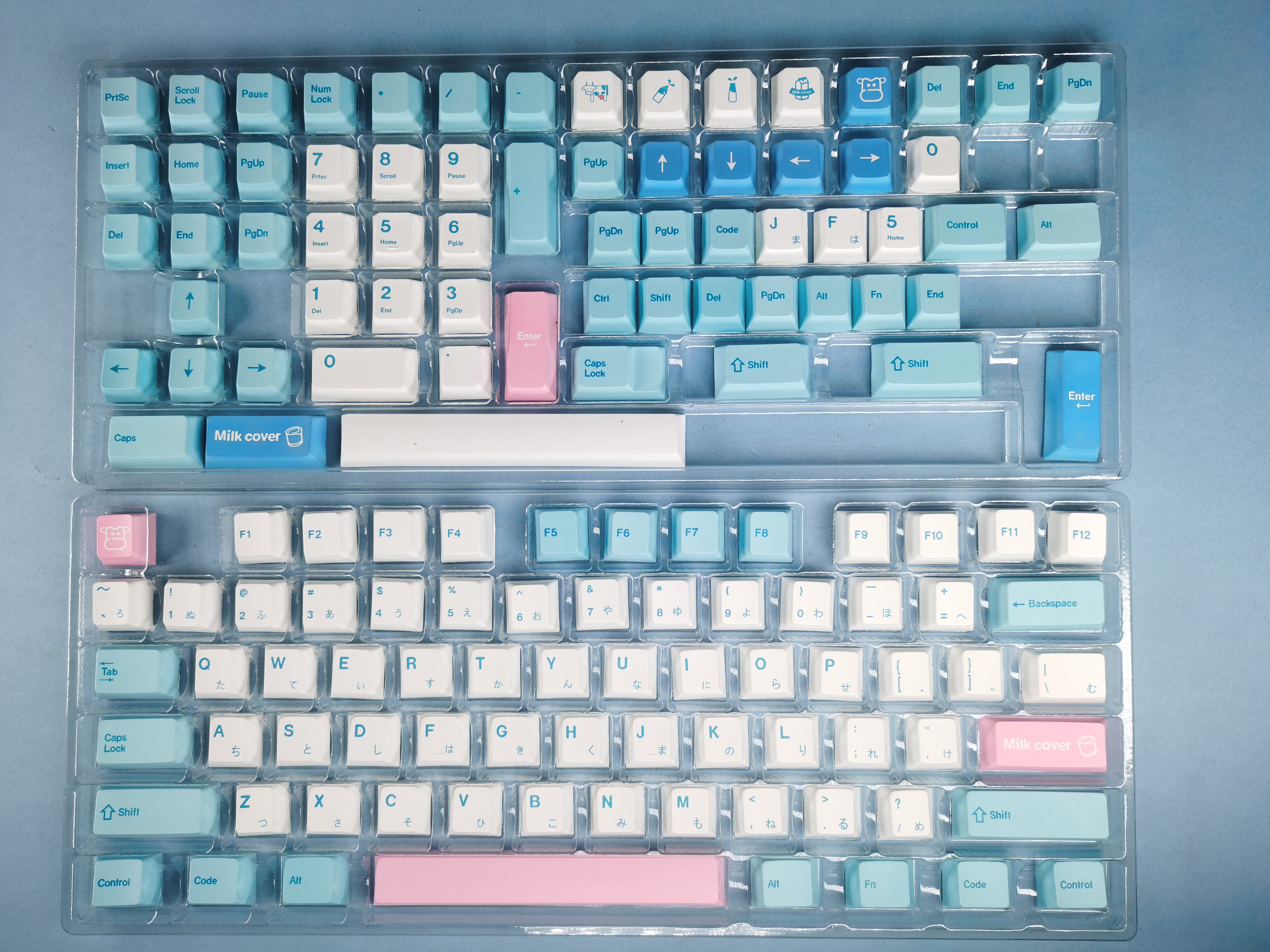 DNDKB 기계식 키보드 승화 PBT 키캡 MDA DSA XDA 오리지널 밀크 캡 키캡