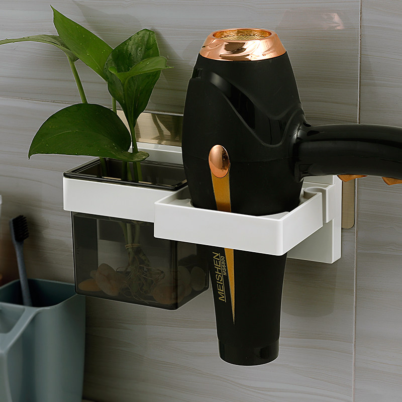 吹风打孔家用壁挂厕所收纳置物架