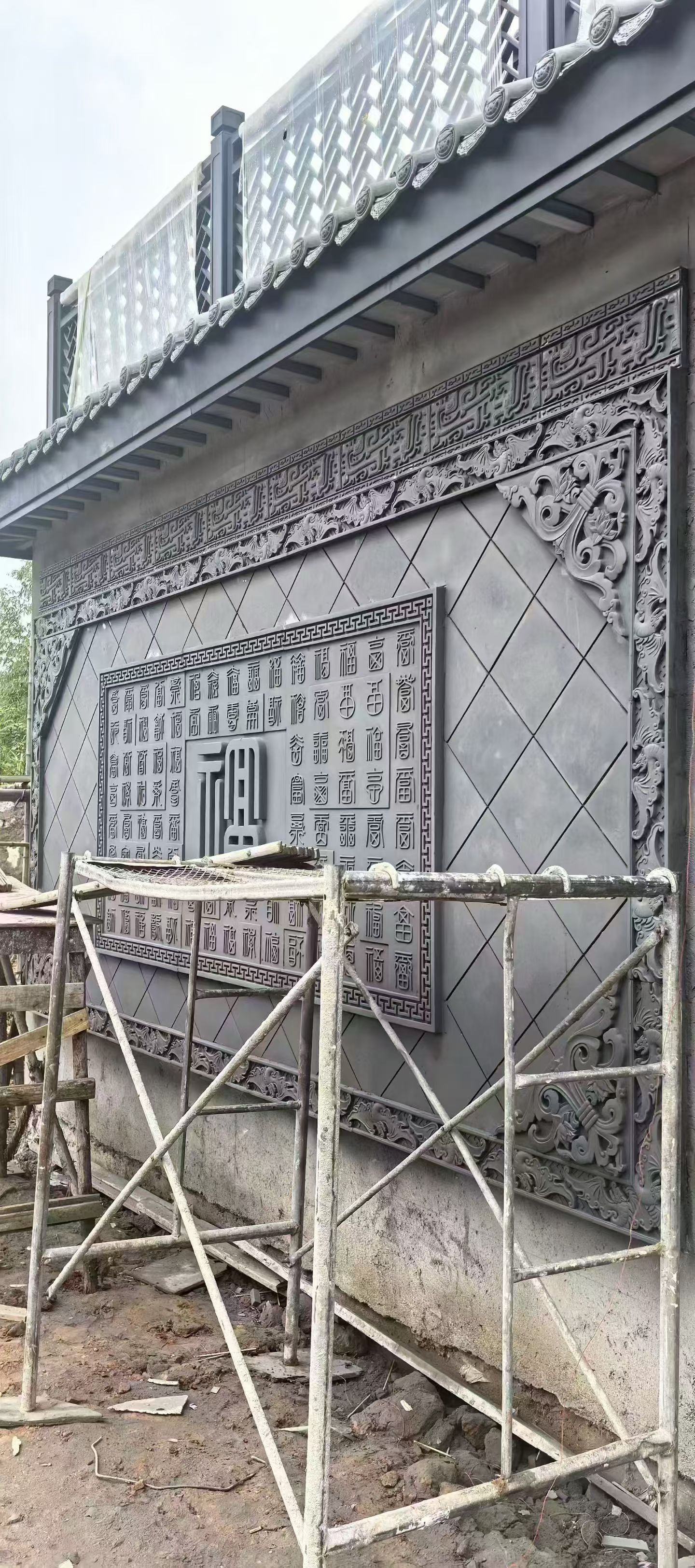 青砖雕刻砖雕影壁墙四合院庭院大仿古砖（包括文化石）