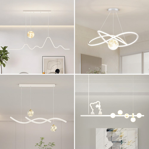 餐厅吧台现代简约极简餐厅灯