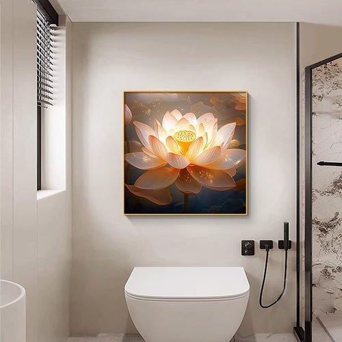 洗手间简约净秽图浴室墙挂画