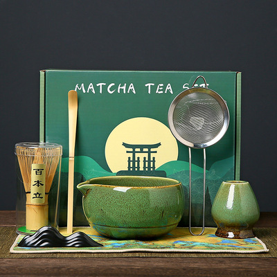 日式抹碗茶茶具套装茶碗点茶器茶筅茶道百本戏用品打沫搅拌工具