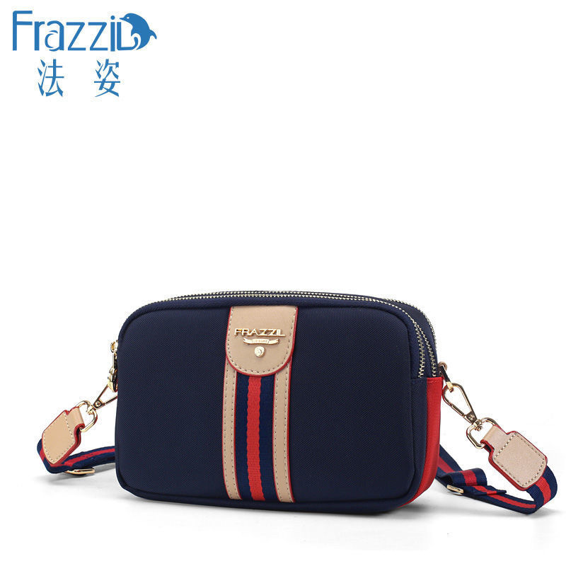Frazzil/法姿女包小斜挎包新款帆布包时尚休闲单肩小包百搭小方包
