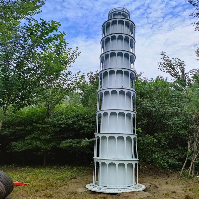 定做铁艺意大利实体比萨斜塔模型摆件装饰地标建筑景观大橱窗道具