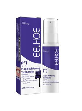 紫色牙膏 牙齿温和清洁护理清新留香口腔卫生护理牙膏