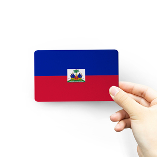 海地国旗 汽车贴 软磁贴 防盗门 黑板 冰箱贴 无胶无痕磁性吸附