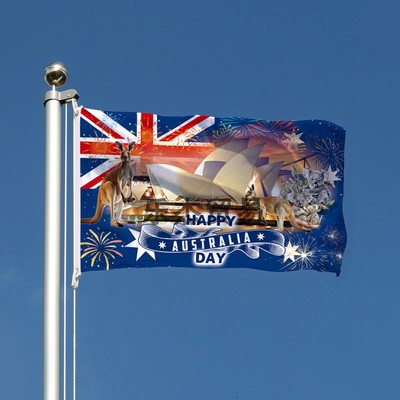 Happy australia day Flag 澳大利亚国庆日 纪念旗帜