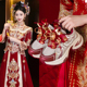 女2025新款 厚底增高老爹鞋 红色敬酒服新娘鞋 秀禾服婚鞋 不累脚单鞋