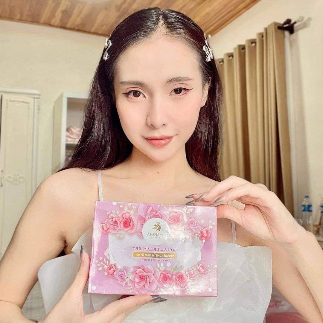 泰国LaMONa4件套美白祛斑敏感祛痘肌肤进口祛斑霜清爽包邮