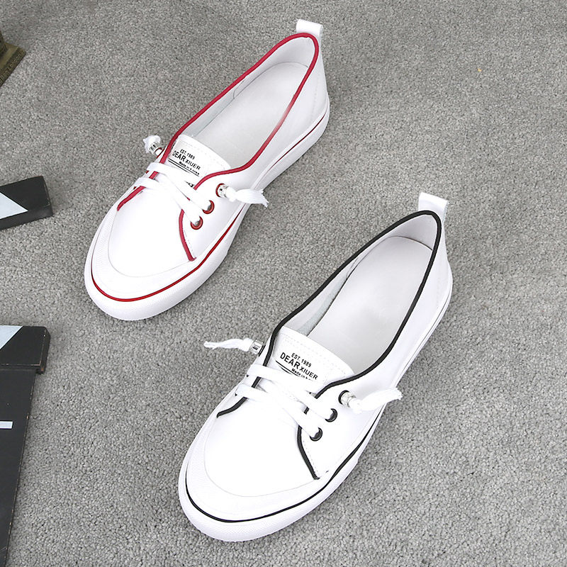 [限时秒杀]2019春季新款女鞋单鞋小白鞋真皮网红鞋子平底少女鞋|ruв категории Женская обувь, низкий чистка - от Buy2taobao.com для оказания профессиональной услуги покупки агента Taobao
