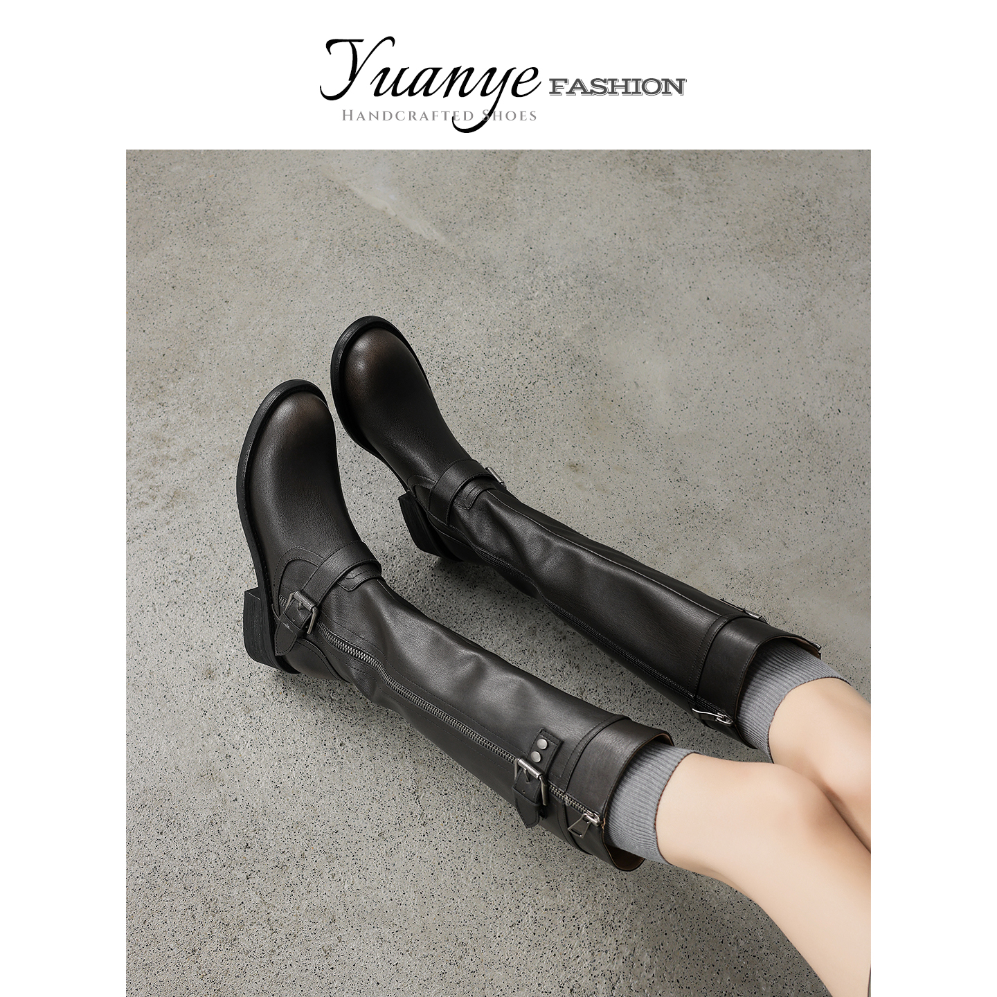 精选●手工真皮骑士长靴!