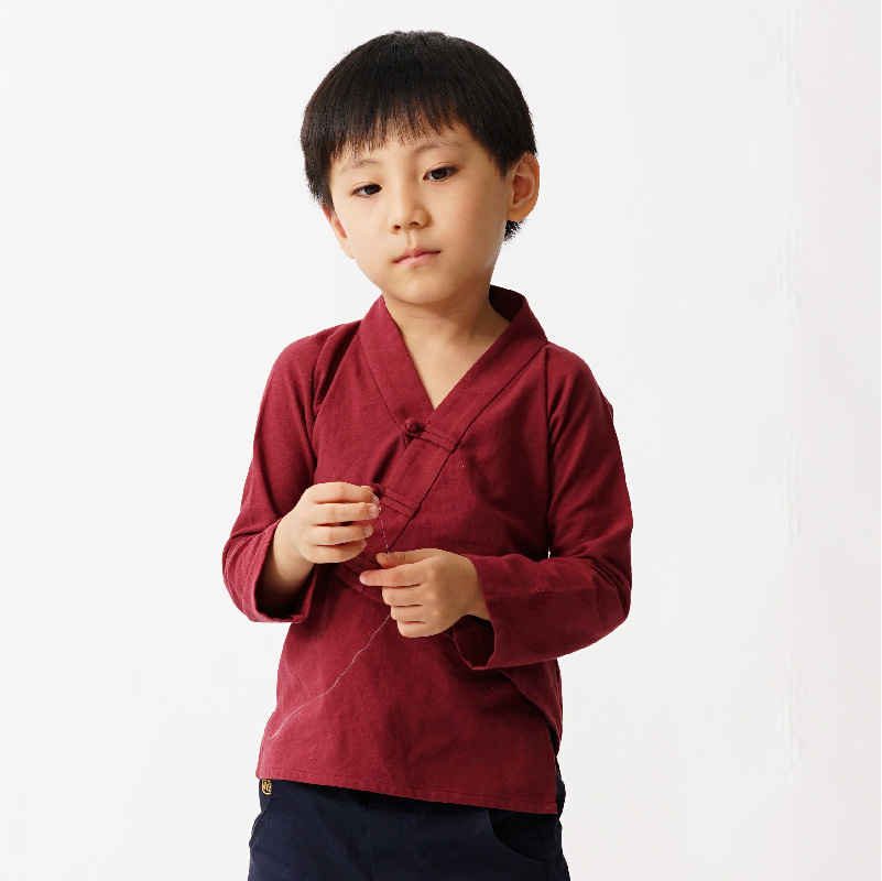 Chemise enfant à manche longue - Ref 2083159 Image 1