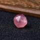 天然草莓晶钻石面切面散珠单颗菱形刻面不规则异型粉水晶diy配件