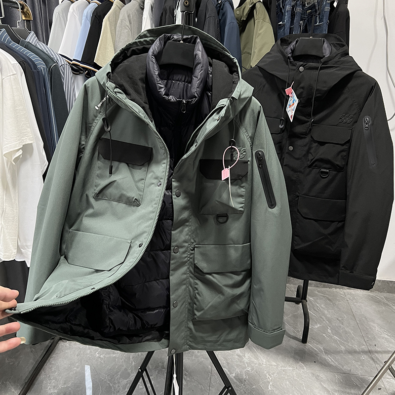 H家余单帅气户外机能风羽绒服