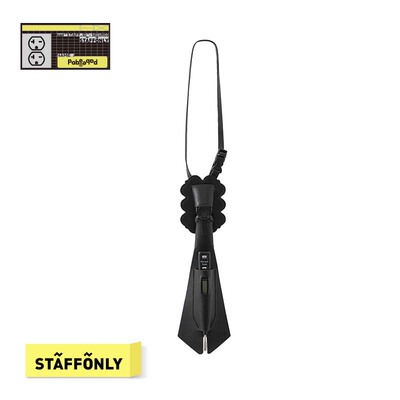 STAFFONLY X PabePabe联名SOCKET BUNNY系列玄黑色验电笔电工领带