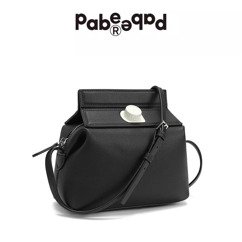 PabePabe Col.11奶盒包皮革款 Milkbox Bag 瓶盖包 牛奶盒包包