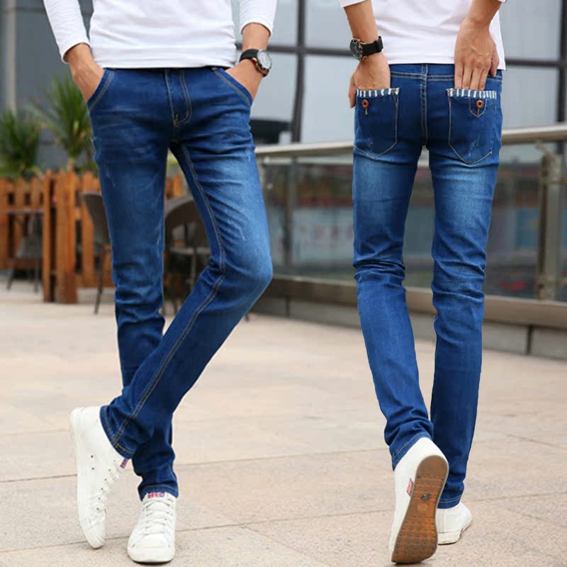 Jeans pour jeunesse pieds Slim pour hiver - Ref 1464364 Image 3