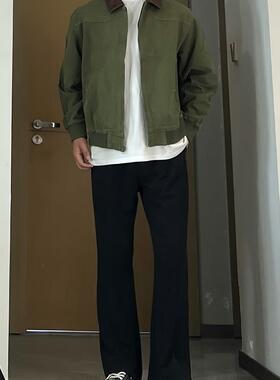 GZ SHOP 微喇西裤cleanfit垂感休闲长裤裤脚裁片设计感西裤男