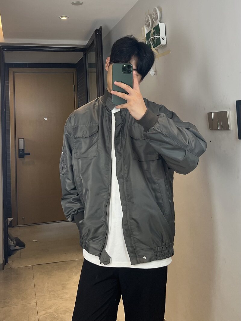 GZ SHOP韩系立领帅气秋季工装休闲夹克男ins潮外套男女同