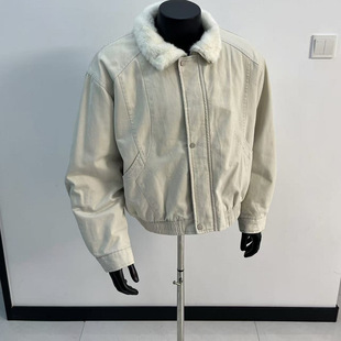 GZ SHOP韩系立领工装加绒棉服夹克硬挺保暖休闲情侣棉衣