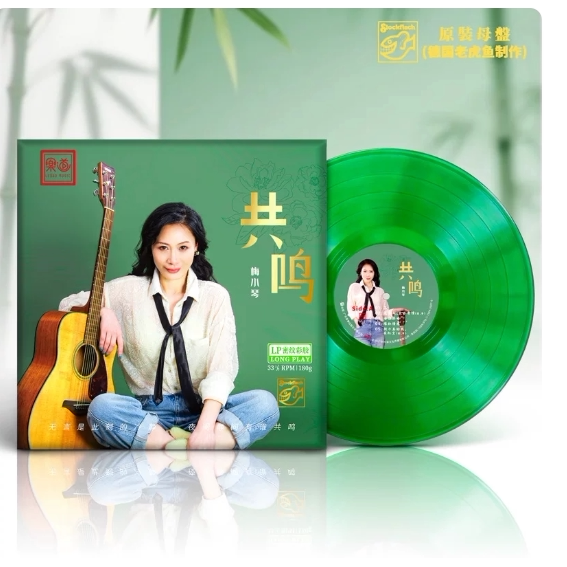 正版梅小琴《共鸣》绿胶 LP 人声发烧 LP黑胶唱片大碟