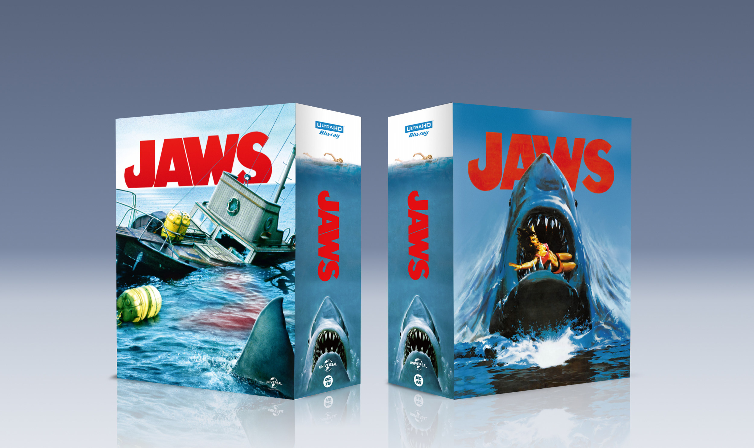 现货正版jaws大白鲨4k uhd bd50 蓝光bd100双碟限量版中英文字幕