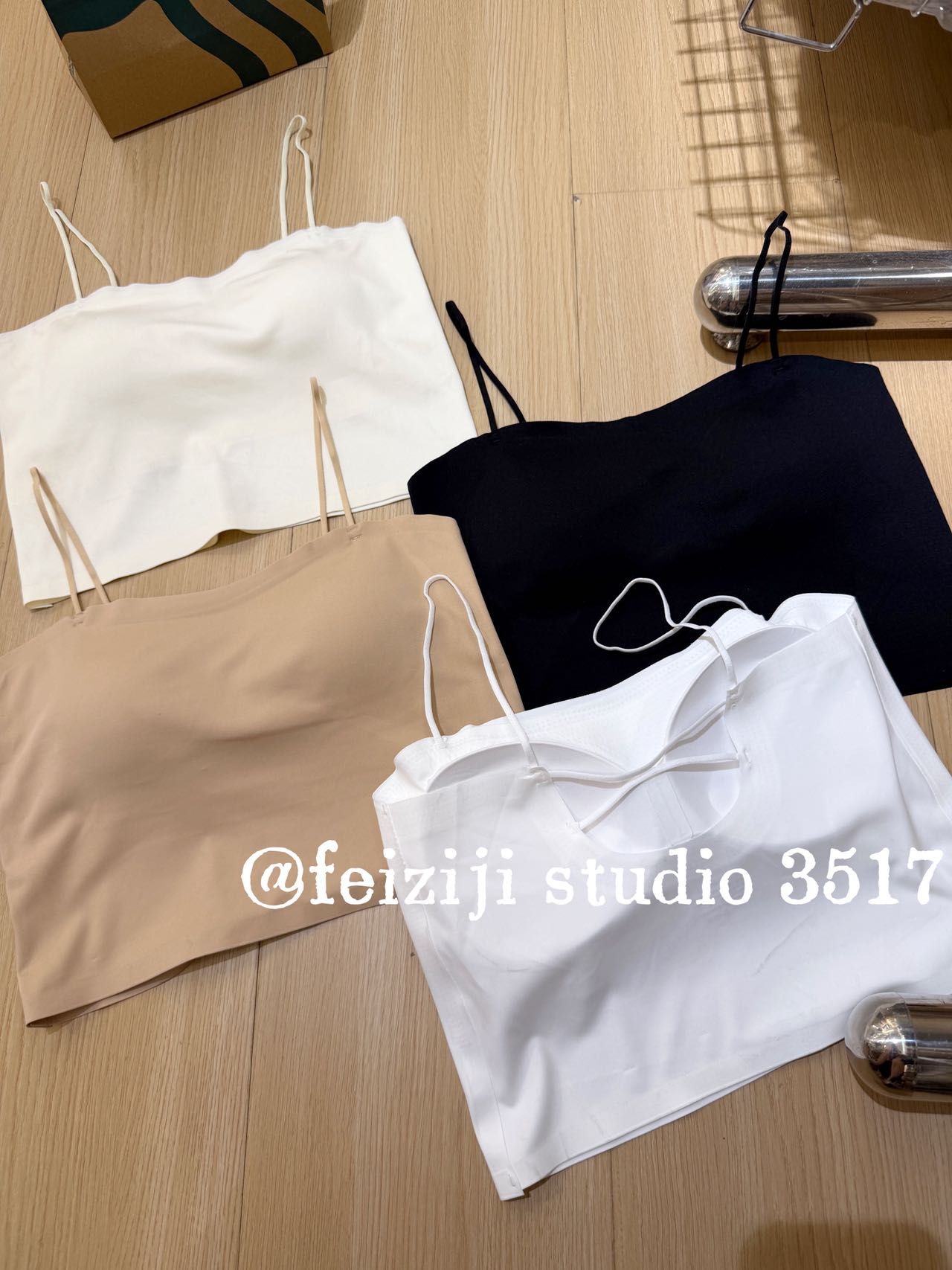 妃子纪3517冰丝无痕固定杯一字领吊带抹胸内衣女性感辣妹打底美背