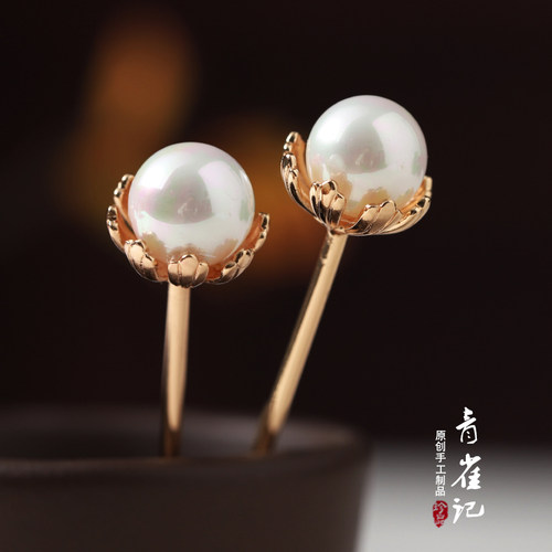 手工簪子青雀记简约发簪超百搭