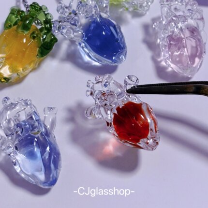 CJglasshop-海妖之心 创意项链吊坠小众心脏艺术品纯手工生日礼物