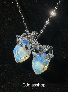 原创纯手工琉璃纯银项链闺蜜礼物