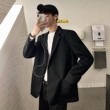 上衣单件小西装男炸街宽松韩版英伦风休闲港风西服痞帅帅气外套潮
