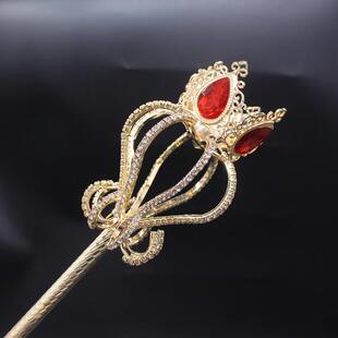 金属镂空魔发棒演出道具仙女棒女神选美权杖成人儿童走秀魔术棒