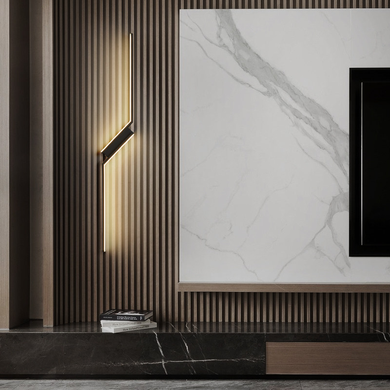 长条壁灯现代简约客厅电视沙发背景墙壁灯极简卧室床头灯线条壁灯
