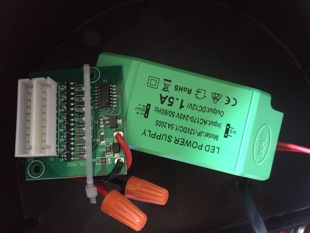 美发转灯电源控制器LED灯管横杆开关电线灯条电机杆内外LED配件