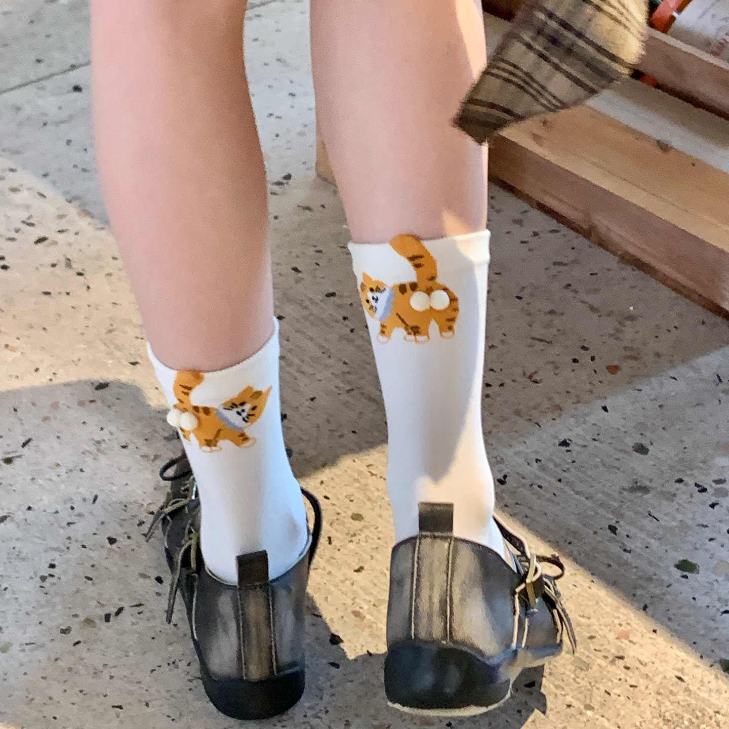可爱猫咪蛋蛋袜子女个性搞怪立体卡通图案趣味棉袜无骨中筒袜纯棉