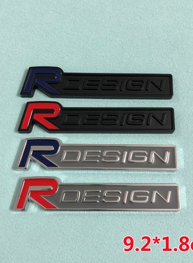 RDESIGN车贴适用于沃尔沃XC60S60V60叶子板金属装饰贴 改装尾标贴