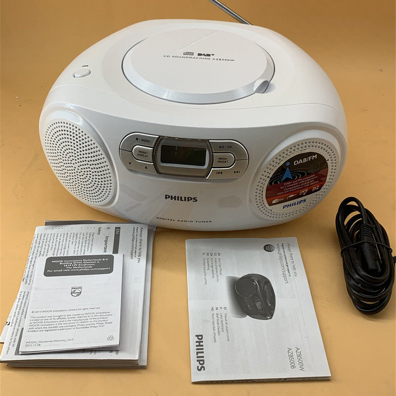飞利浦手提式CD机 FM AM 收音机  英语学习机 胎教机 音频输入功