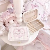 MG原创首饰收纳盒大容量防氧化旅行便携项链戒指耳钉小物件保护盒