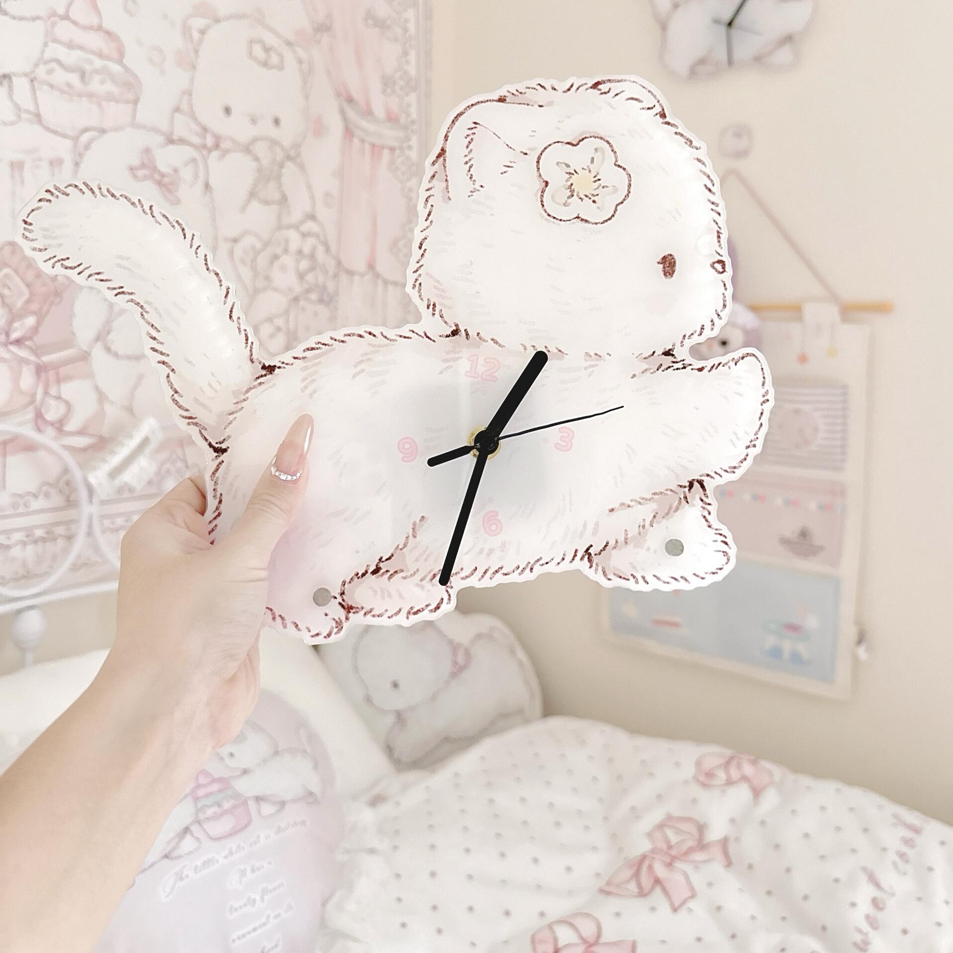 MG少女宿舍桌面亚克力挂钟原创