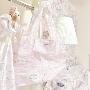 MG原创购物袋团团系列可折叠购物袋随身环保袋买菜大容量旅行袋