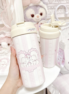 MG原创保温杯团团系列吸管保温杯随身咖啡杯泡茶杯陶瓷内胆保温杯