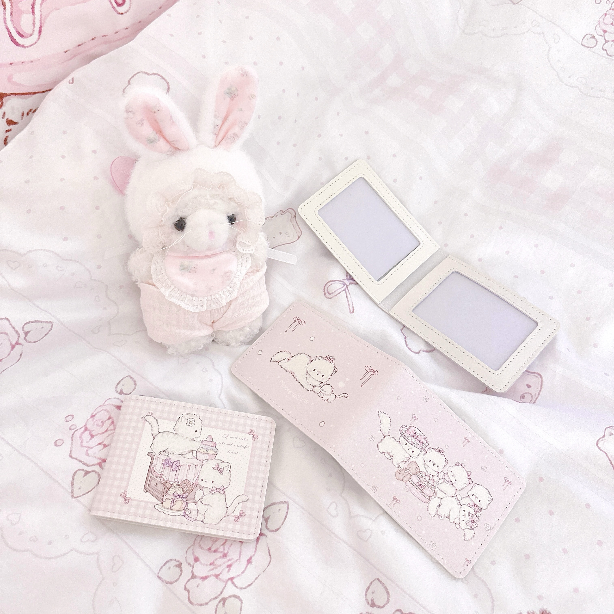 MG原创驾驶证件套猫咪图机动车卡包保护套大容量驾照本多功能女生