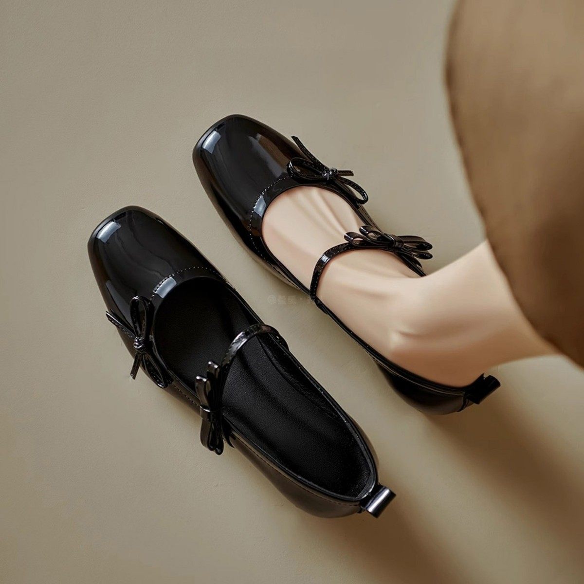 法式复古单鞋平底玛丽珍鞋蝴蝶结浅口女鞋新款黑色温柔晚晚鞋,女鞋,玛丽珍鞋,淘宝优惠券,粉丝福利购,淘宝优惠卷
