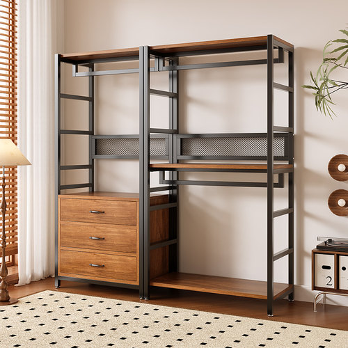 衣帽架卧室落地挂衣架置物架