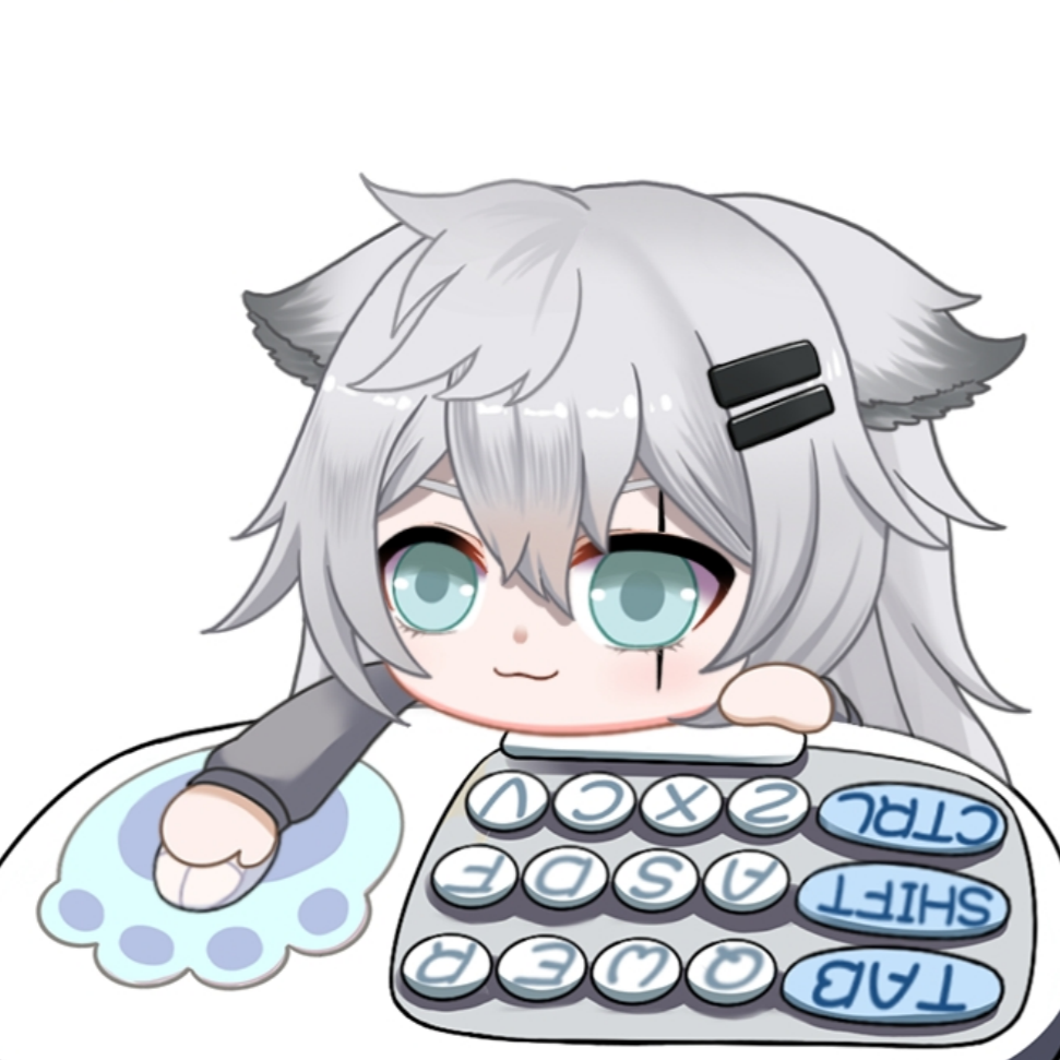 明日方舟拉普兰德大头版bongocat代打猫咪电脑挂件白键桌宠