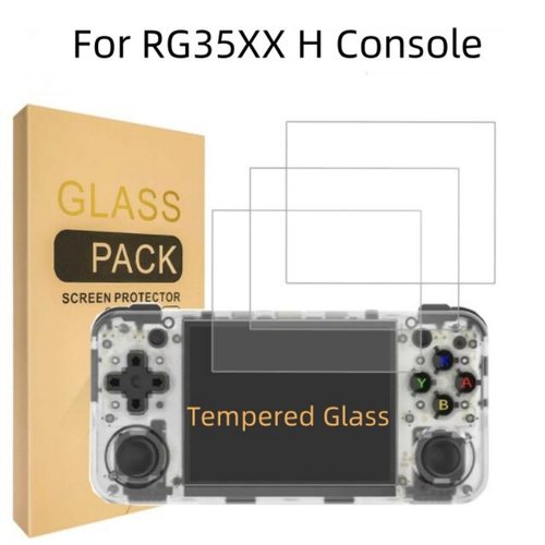 周哥RG35XX H游戏机保护膜RG35XXH掌机钢化膜高质量9H高清膜