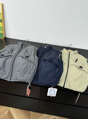 25秋冬新款加绒防风梭织保暖儿童男女马甲工装户外中大童坎肩6808