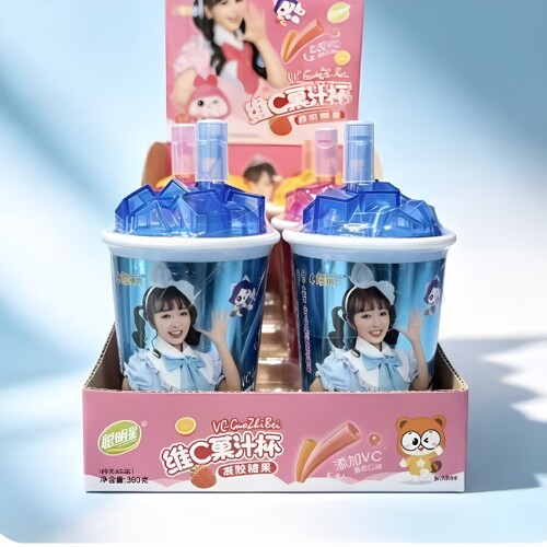 聪明星维C果汁杯多口味凝胶糖果
